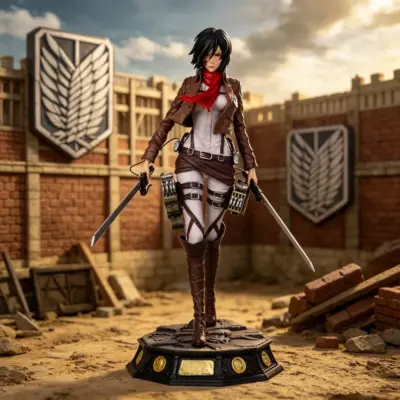 30cm/11.81inch Anime Attack on Titan Mikasa Ackerman GK Figure