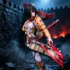Attack On Titan Gk Levi Ackerman Mikasa Ackerman Battle Damaged GK Figure - Image 3