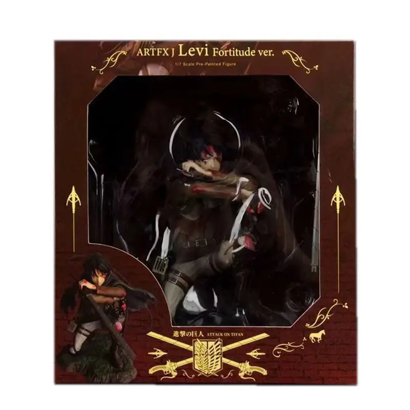 18cm Anime Attack On Titan Soldier Levi Ackerman Figure - Image 5