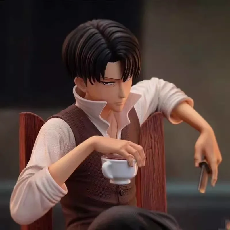 19cm Anime Attack on Titan Figures Levi Ackerman GK Figure - Image 2