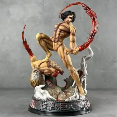 Anime Attack On Titan Eren Combat Form GK Figure