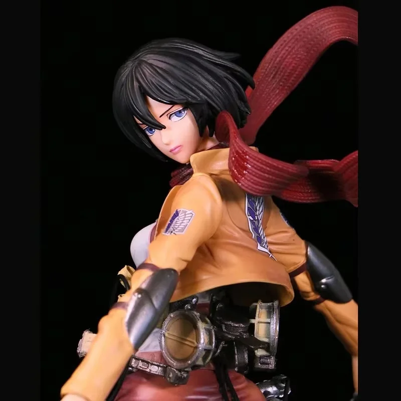 Attack On Titan Gk Levi Ackerman Mikasa Ackerman Battle Damaged GK Figure - Image 2