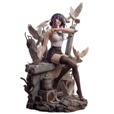 34Cm Resin Gk Chujian Studio Gk Chainsaw Man Reze Anime Action Figure
