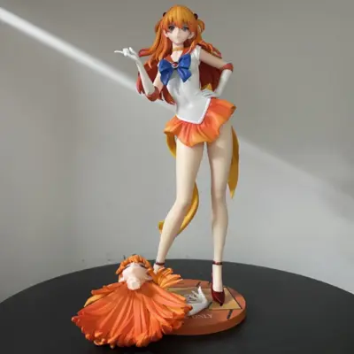 27cm Asuka Langley Soryu Action Figure Manga Shikinami Figurine Anime GK Statue