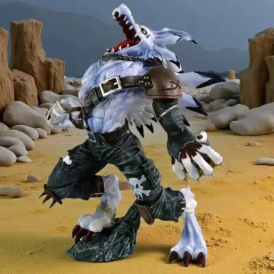 Digimon Adventure Orc Garuru Gk Handmade Statue Stand Up Action Figure