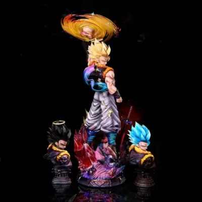 Dragon Ball 45cm Gogeta Cloudrise Version With Triple Interchangeable Heads GK Figure