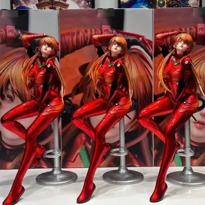 Anime EVA Asuka Langley Soryu 1/4 Sitting Posture Magnetic GK Figure