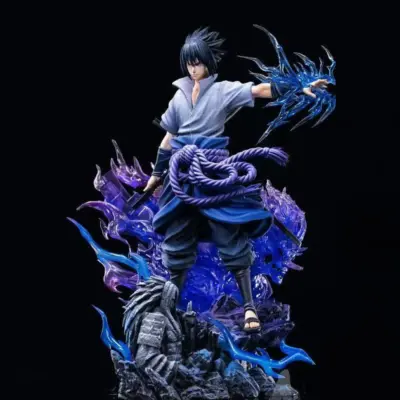 36cm Ninja Anime Six Paths and Uchiha Sasuke PVC Figures