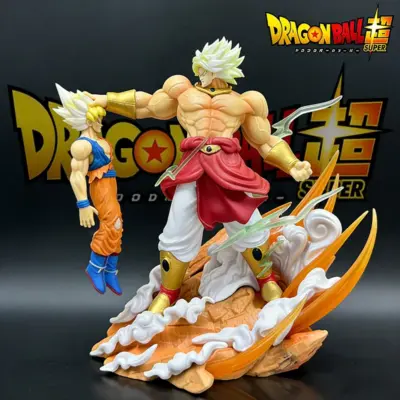 Anime Dragon Ball broly Vs Son Goku Figurine 20cm Gk Pvc Action Figure