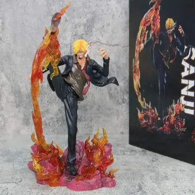 One Piece WF Sanji Diable Jambe Action Figure 35cm GK Statue