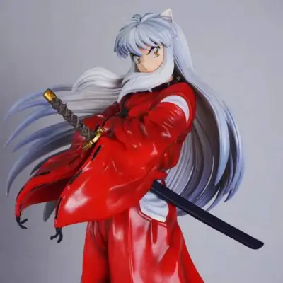 New 34cm Inuyasha Demon Slaying Anime Figure Gk Statue