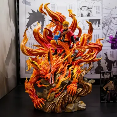 41cm Anime Figure Naruto GK Sennin Mode Naruto Kurama Action Figure